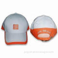 Light Cotton Twill Sports Cap with Printed Design and Adjustable Self-fabric Strap